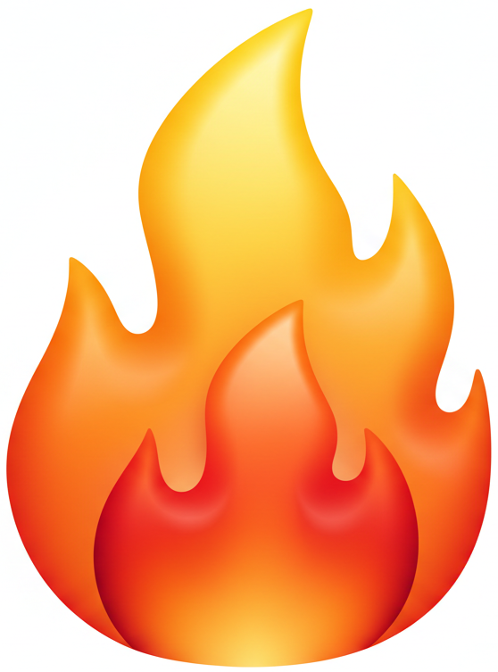 fire iphone emoji icon